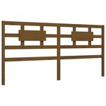 vidaXL Cadre de lit sans matelas marron miel 200x200 cm bois massif