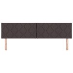 vidaXL Tête de lit Design en Blocs de Diamant Brun Foncé 180 cm Tissu