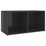 vidaXL Meubles TV 4 Pièces Gris brillant 72x35x36 5 cm Bois d'ingénierie