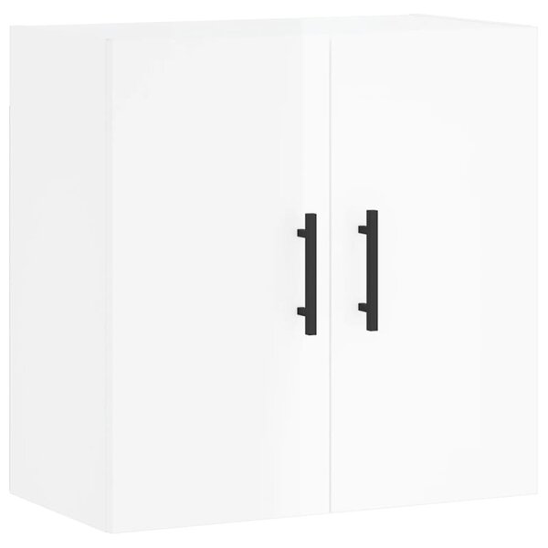 vidaXL Armoire murale Blanc brillant 60x31x60 cm Bois d'ingénierie