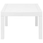 Salon de jardin meuble d'extérieur ensemble de mobilier 3 pièces plastique blanc 02_0016062