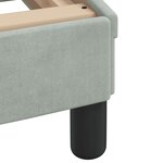 vidaXL Cadre de lit sans matelas gris clair 80x200 cm velours