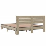 vidaXL Cadre de lit sans matelas chêne sonoma 150x200 cm