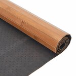 vidaXL Tapis rectangulaire naturel 80x300 cm bambou