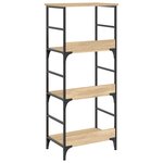 vidaXL Bibliothèque chêne sonoma 50x33x117 5 cm bois d'ingénierie
