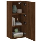 vidaXL Meuble TV mural chêne marron 40 5x30x90 cm bois d'ingénierie