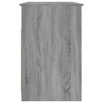 vidaXL Bureau avec tiroirs Sonoma gris 102x50x76 cm Bois d'ingénierie