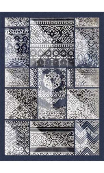 Tapis de salon CORDOUE 160 x 230 cm - Bleu