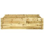 vidaXL Lit surélevé 150x100x40 cm bois imprégné