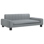 vidaXL Canapé pour enfants gris clair 90x53x30 cm tissu