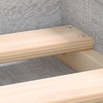 vidaXL Cadre de lit sonoma gris 180x200 cm super king