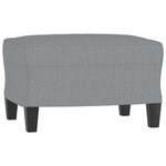 vidaXL Repose-pied Gris clair 60x50x41 cm Tissu