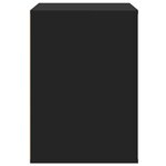vidaXL Commode d'angle noir 80x41x58 cm bois d'ingénierie