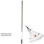 GARDENA Balai a gazon largeur réglable: 30 a 50cm
