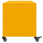 vidaXL Meuble TV jaune moutarde 100 5x39x43 5 cm acier laminé à froid