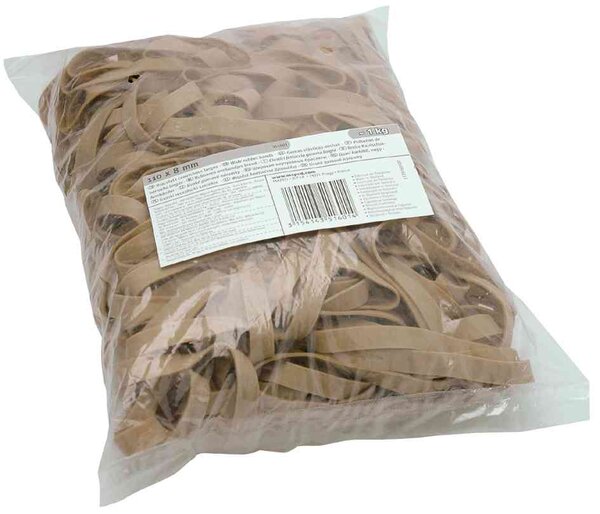 Bracelet caoutchouc elastique Marron 90 x 6 mm Sac de 1 Kg MAPED
