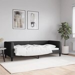 vidaXL Lit de repos sans matelas noir 80x200 cm tissu