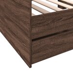 vidaXL Lit de jour avec tiroirs sans matelas chêne marron 90x200 cm
