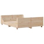 vidaXL Cadre de lit sans matelas 135x190 cm bois de pin massif