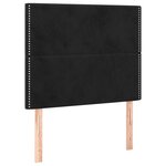 vidaXL Cadre de lit sans matelas noir 120x200 cm velours