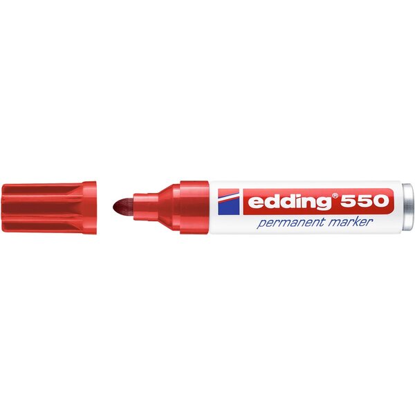 Marqueur Permanent 550 rouge 3-4 mm EDDING