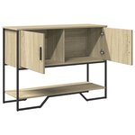 vidaXL Table console chêne sonoma 100x35x74 5 cm bois d'ingénierie