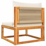 vidaXL Salon de jardin avec coussins 10 Pièces bois d'acacia solide