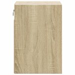 vidaXL Meubles TV muraux lumières LED 2 Pièces chêne sonoma 41x31x45 cm