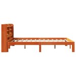 vidaXL Cadre de lit sans matelas cire marron 140x200cm bois pin massif