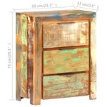 vidaXL Buffet 59x33x75 cm Bois de récupération solide