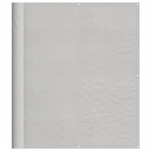 vidaXL Écran de balcon gris clair 120x800 cm 100  polyester oxford