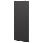 vidaXL Jardinières 2 Pièces noir triangulaire 30x26x75 cm acier