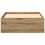 Lit vidaXL Artisan Chêne 90x190 cm Bois d'ingénierie