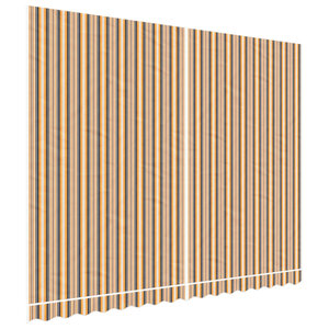 vidaXL Tissu de remplacement pour auvent rayures multicolores 4x3 m