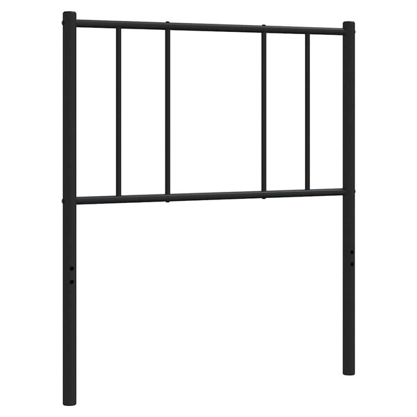 vidaXL Tête de lit métal noir 100 cm