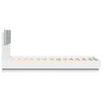 vidaXL Cadre de lit sans matelas blanc 75x190 cm