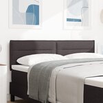 Tête de lit vidaXL Design Lignes Marron Foncé 160 cm Tissu