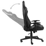 vidaXL Chaise de jeu pivotante Gris PVC