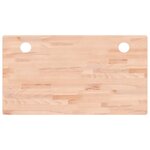 vidaXL Dessus de bureau 110x60x4 cm bois massif de hêtre