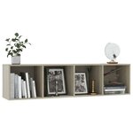 vidaXL Bibliothèque/Meuble TV Chêne sonoma 143x30x36 cm