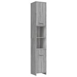 vidaXL Ensemble de meubles de salle de bain 4 Pièces Sonoma gris