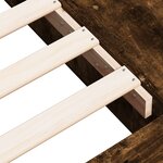 vidaXL Cadre de lit chêne fumé 90x190 cm bois d'ingénierie