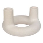 Bougeoir céramique beige ø 13 x 85 cm