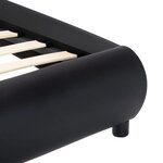 vidaXL Cadre de lit avec LED sans matelas noir 120x200 cm