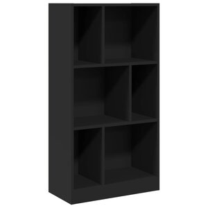 vidaXL Bibliothèque noir 57x28 5x107 5 cm bois d'ingénierie