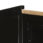 vidaXL Armoire de salle de bain 40x27x180 cm fer et bois de manguier