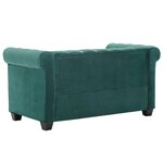 vidaXL Canapé à 2 places Revêtement en velours 146 x 75 x 72 cm Vert