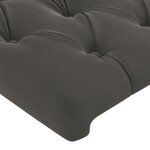 vidaXL Tête de lit avec oreilles Gris foncé 163x16x118/128 cm Velours