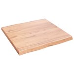 vidaXL Dessus de table bois massif traité bordure assortie