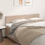 vidaXL Têtes de lit 2 Pièces Cappuccino 100x5x78/88 cm Similicuir